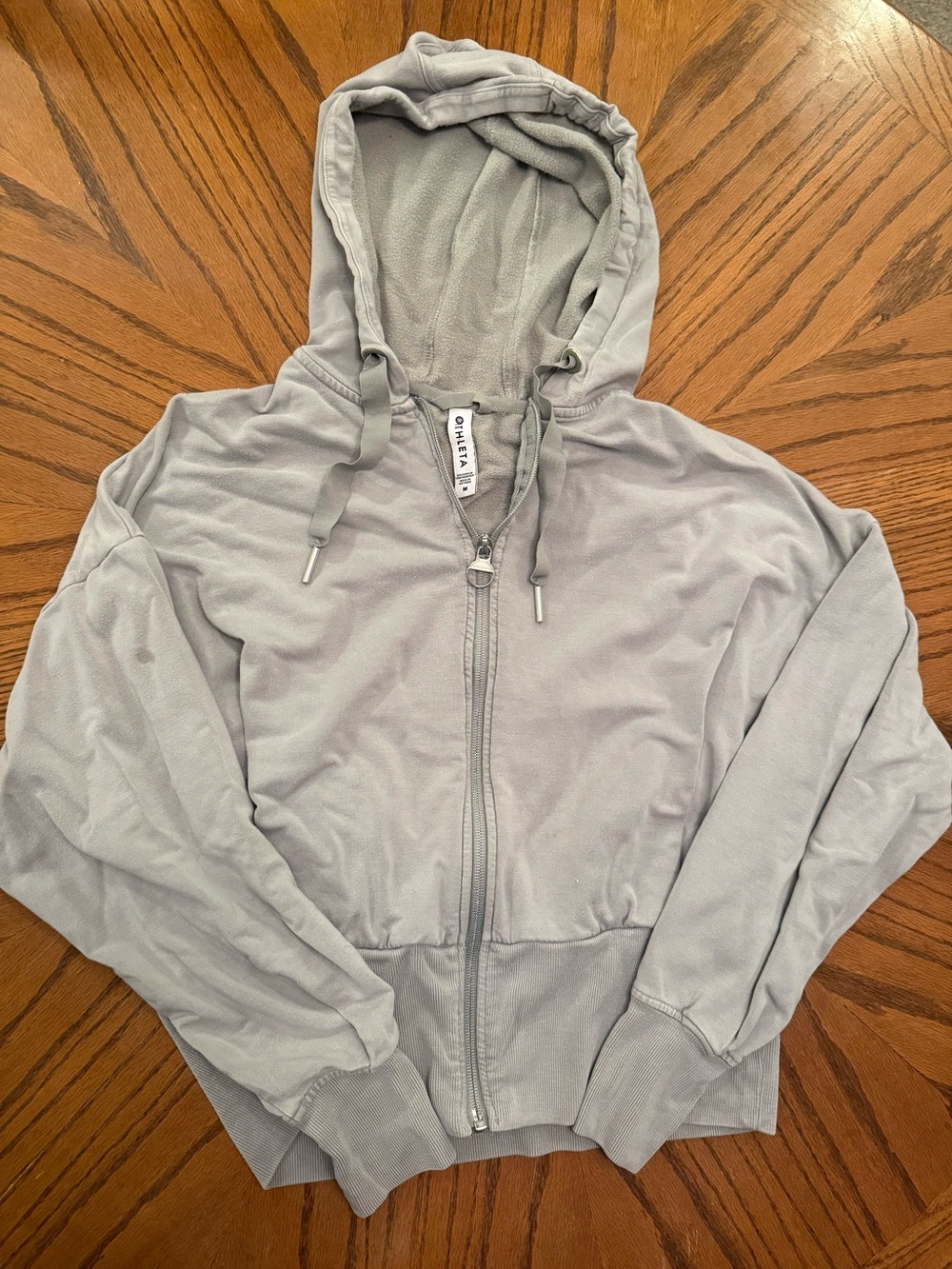 Athleta Light‎ Gray Zip Hoodie